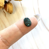 Small Deep Blue Oval Lander Blue Turquoise Background