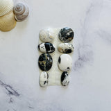 Small Mixed Mixed White Buffalo Dolomite, Set of 8 Background