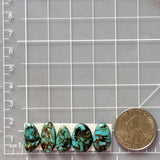 Medium Deep Blue Mixed Yungai Turquoise, Set of 5 Dimensions