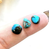 Small Sky Blue Mixed Kingman Turquoise, Set of 3 Background