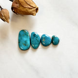Small Ocean Blue Freeform Blue Gem Turquoise, Set of 4 Background
