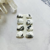 Small White Mixed White Buffalo Dolomite, Set of 8 Background
