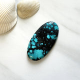 Large Ocean Blue Oval Yungai Turquoise Background