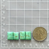 Small Mint Green Bar Namtso Lake Turquoise, Set of 4 Dimensions