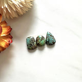 Small Bamboo Green Mixed Bamboo Mountain Turquoise, Set of 3 Background