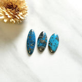 Large Sky Blue Freeform Ithaca Peak Turquoise, Set of 3 Background