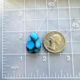 Large Sky Blue Teardrop Prince Egyptian Turquoise Dimensions