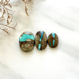 Medium Sky Blue Mixed Royston Turquoise, Set of 3 Background