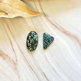 Large Mixed Mixed Mixed Turquoise, Set of 2 Background