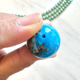 Large Sky Blue Round Ithaca Peak Turquoise