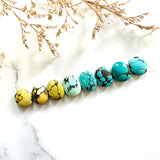 Small Mixed Oval Mixed Turquoise, Set of 8