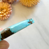 Large Sky Blue Freeform Number 8 Turquoise