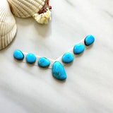 Small Sky Blue Mixed Sleeping Beauty Turquoise, Set of 7 Background
