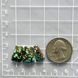 Small Sea Green Trapezoid Bamboo Mountain Turquoise, Set of 3 Dimensions