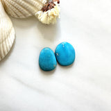 Small Sky Blue Freeform Sleeping Beauty Turquoise, Set of 2 Background