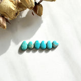 Small Sky Blue Mixed Kingman Turquoise, Set of 6 Background