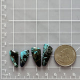 Medium Sky Blue Freeform Yungai Turquoise, Set of 4 Dimensions