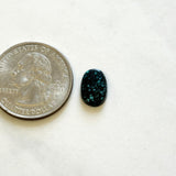 Small Deep Blue Oval Lander Blue Turquoise Dimensions