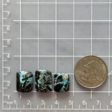 Small Sky Blue Barrel Yungai Turquoise, Set of 3 Dimensions
