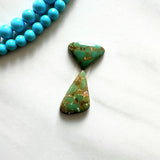 Small Bamboo Green Freeform Bamboo Mountain Turquoise, Set of 2 Background