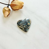 Large Sky Blue Heart Ithaca Peak Turquoise Background