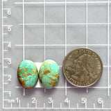Small Mint Green Oval Tyrone Turquoise, Set of 2 Dimensions