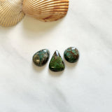 Small Bamboo Green Mixed Bamboo Mountain Turquoise, Set of 3 Background
