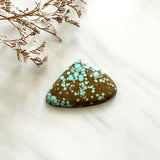 Large Faint Blue Freeform Number 8 Turquoise Background