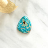 Large Sky Blue Freeform Royston Turquoise Background