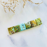 Medium Mixed Bar Mixed Turquoise, Set of 6 Background