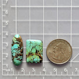 Large Sky Blue Mixed Wild Horse Turquoise, Set of 2 Dimensions