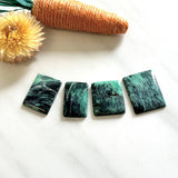 Large Deep Blue Bar Crescent Lake Variscite, Set of 4 Background