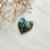 Large Ocean Blue Heart Ithaca Peak Turquoise Background