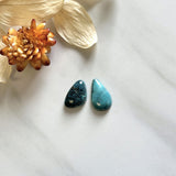 Small Ocean Blue Mixed Yungai Turquoise, Set of 2 Background