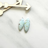 Small Faint Blue Freeform Sand Hill Turquoise, Set of 2 Background