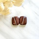 Large Red Freeform White Buffalo Dolomite, Set of 2 Background