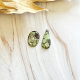 Large Faint Green Mixed Treasure Mountain Turquoise, Set of 2 Background