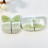 Large Mint Green Mixed Green Serpentine Serpentine, Set of 4 Background