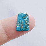L15 x W11 x H4 Sky Blue Freeform Bisbee Turquoise Background