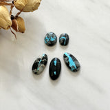 Small Sky Blue Mixed Blue Moon Turquoise, Set of 5 Background