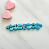 Small Sky Blue Mixed Yungai Turquoise, Set of 16 Background