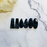 Large Deep Blue Mixed Pietersite Quartz, Set of 6 Background