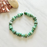 Sea Green Lucid Variscite Nugget Beads Background