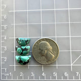 Small Ocean Blue Half Moon Yungai Turquoise, Set of 3 Dimensions