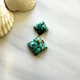 Medium Mint Green Diamond Namtso Lake Turquoise, Set of 2 Background