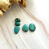 Small Sky Blue Freeform Kingman Turquoise, Set of 5 Background