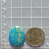 Large Sky Blue Oval Ithaca Peak Turquoise Dimensions