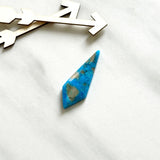 Large Sky Blue Shield Ithaca Peak Turquoise Background