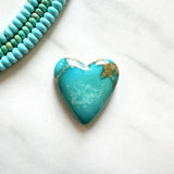 Large Sky Blue Heart Ithaca Peak Turquoise Background