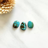 Small Sky Blue Freeform Royston Turquoise, Set of 3 Background